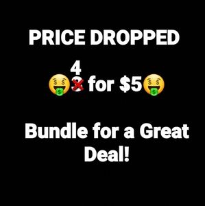 🤑$3 & $4 Sale! Now 4 for $5!
